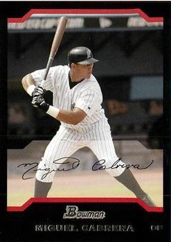 #61 Miguel Cabrera - Florida Marlins - 2004 Bowman Baseball
