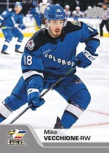 #61 Mike Vecchione - Colorado Eagles - 2020-21 Upper Deck AHL Hockey