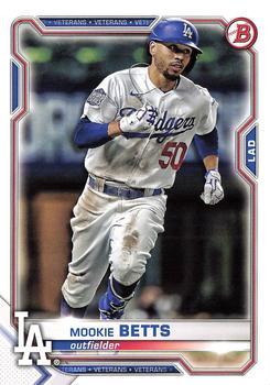 #61 Mookie Betts - Los Angeles Dodgers - 2021 Bowman Baseball