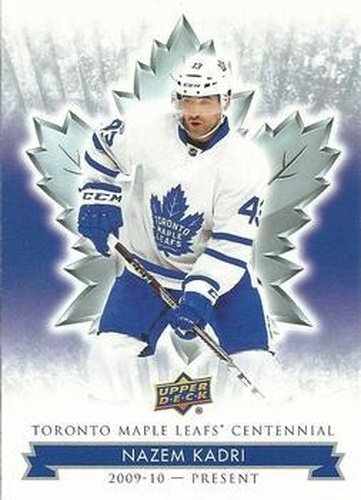 #61 Nazem Kadri - Toronto Maple Leafs - 2017 Upper Deck Toronto Maple Leafs Centennial Hockey