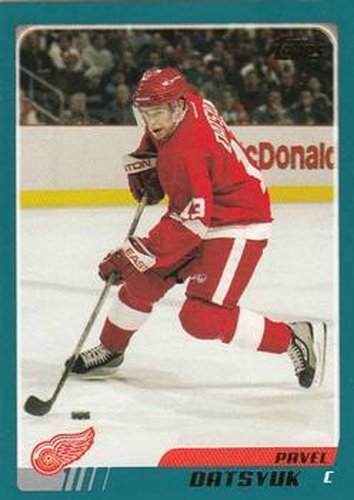 #61 Pavel Datsyuk - Detroit Red Wings - 2003-04 Topps Hockey