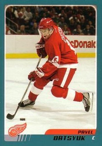 #61 Pavel Datsyuk - Detroit Red Wings - 2003-04 O-Pee-Chee Hockey