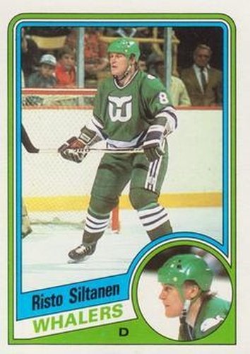 #61 Risto Siltanen - Hartford Whalers - 1984-85 Topps Hockey