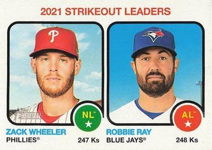 #61 Robbie Ray / Zack Wheeler - Toronto Blue Jays / Philadelphia Phillies - 2022 Topps Heritage Baseball