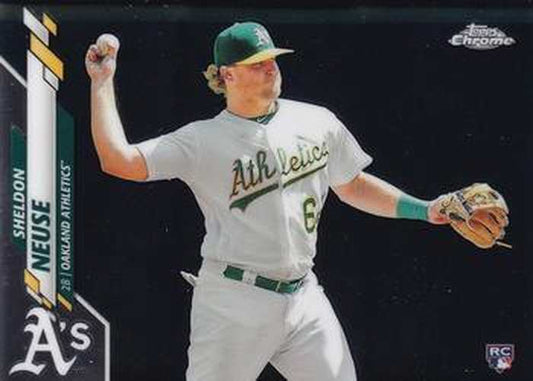 #61 Sheldon Neuse - Oakland Athletics - 2020 Topps Chrome Baseball
