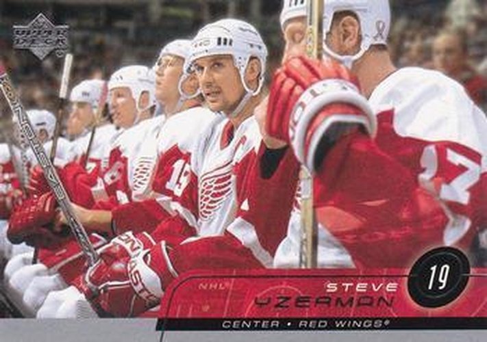 #61 Steve Yzerman - Detroit Red Wings - 2002-03 Upper Deck Hockey