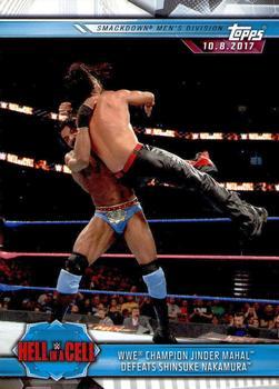 #61 WWE Champion Jinder Mahal Defeats Shinsuke Nakamura - 2019 Topps WWE Road to Wrestlemania Wrestling