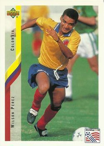 #61 Wilson Perez - Colombia - 1994 Upper Deck World Cup Contenders English/Spanish Soccer