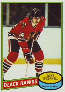 #61 Mike O'Connell - Chicago Blackhawks - 1980-81 O-Pee-Chee Hockey