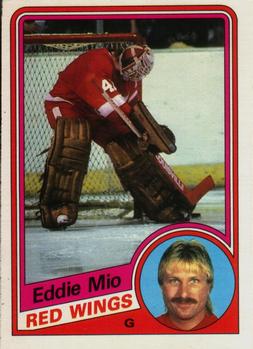 #61 Eddie Mio - Detroit Red Wings - 1984-85 O-Pee-Chee Hockey