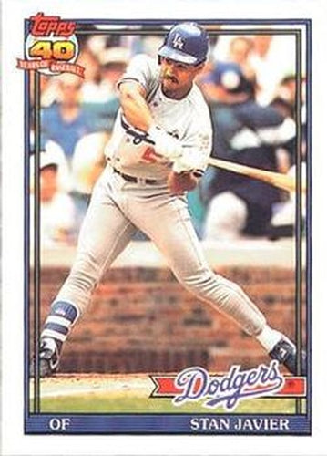 #61 Stan Javier - Los Angeles Dodgers - 1991 O-Pee-Chee Baseball