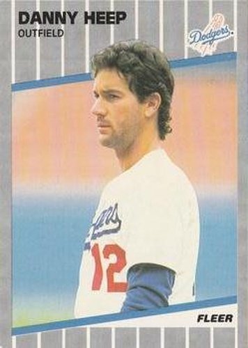 #61 Danny Heep - Los Angeles Dodgers - 1989 Fleer Baseball