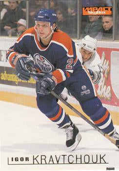 #61 Igor Kravtchouk - Edmonton Oilers - 1995-96 SkyBox Impact Hockey