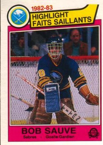 #61 Bob Sauve - Buffalo Sabres - 1983-84 O-Pee-Chee Hockey