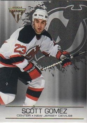 #61 Scott Gomez - New Jersey Devils - 2003-04 Pacific Private Stock Titanium Hockey