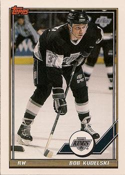 #61 Bob Kudelski - Los Angeles Kings - 1991-92 Topps Hockey