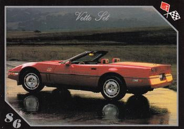 #61 1986 Corvette Pace Car - 1991 Collect-A-Card Vette Set