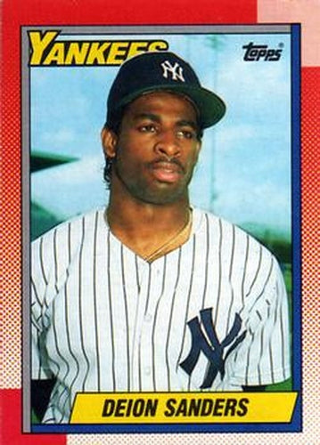 #61 Deion Sanders - New York Yankees - 1990 Topps Baseball