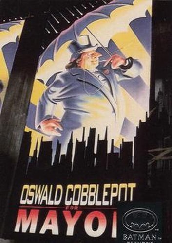 #61 The Penguin running for Mayor of Gotham City? - 1992 Stadium Club Batman Returns
