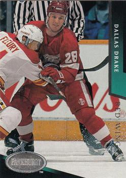 #61 Dallas Drake - Detroit Red Wings - 1993-94 Parkhurst Hockey