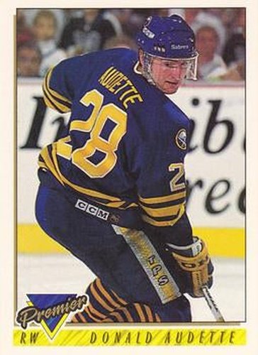 #61 Donald Audette - Buffalo Sabres - 1993-94 Topps Premier Hockey