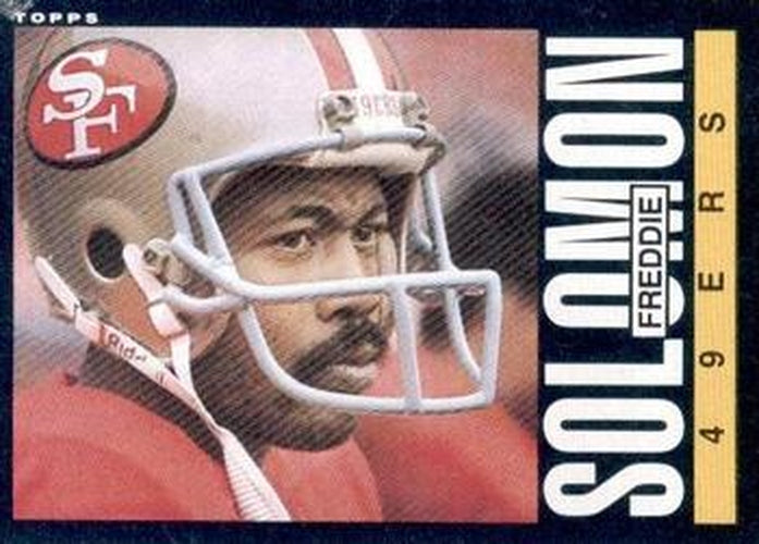 #161 Freddie Solomon - San Francisco 49ers - 1985 Topps Football