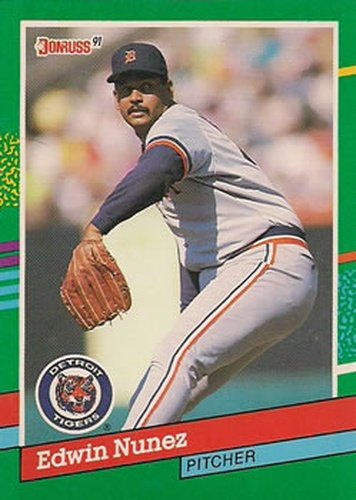 #620 Edwin Nunez - Detroit Tigers - 1991 Donruss Baseball