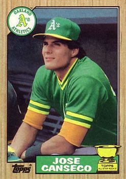 #620 Jose Canseco - Oakland Athletics - 1987 Topps Baseball