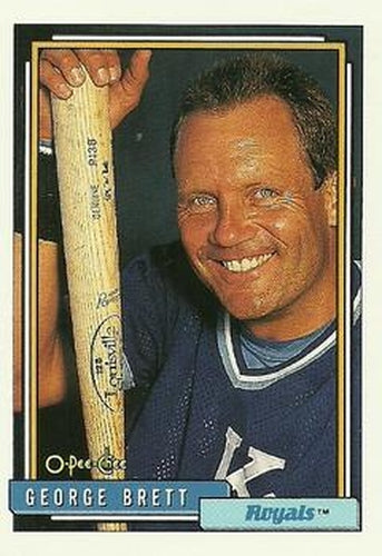 #620 George Brett - Kansas City Royals - 1992 O-Pee-Chee Baseball