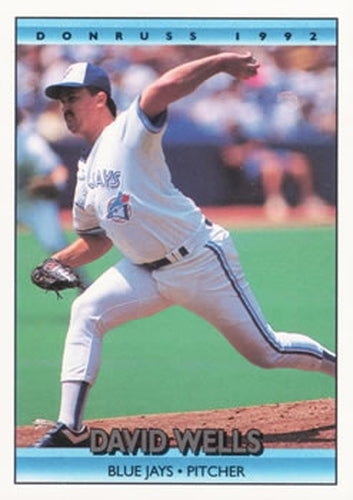 #620 David Wells - Toronto Blue Jays - 1992 Donruss Baseball