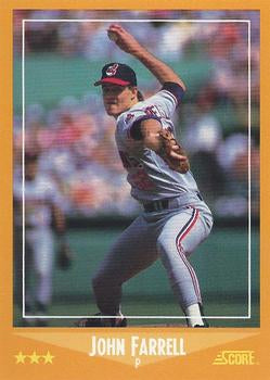 #620 John Farrell - Cleveland Indians - 1988 Score Baseball