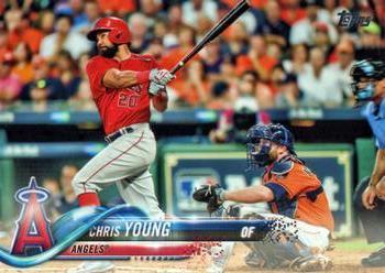 #620 Chris Young - Los Angeles Angels - 2018 Topps Baseball