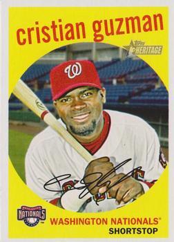#620 Cristian Guzman - Washington Nationals - 2008 Topps Heritage Baseball