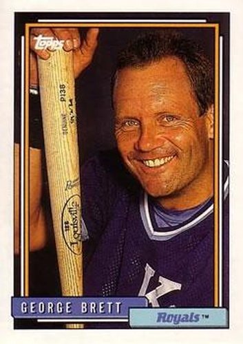#620 George Brett - Kansas City Royals - 1992 Topps Baseball