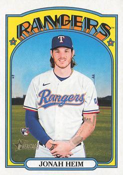 #620 Jonah Heim - Texas Rangers - 2021 Topps Heritage Baseball
