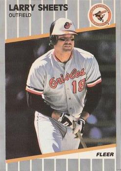 #620 Larry Sheets - Baltimore Orioles - 1989 Fleer Baseball