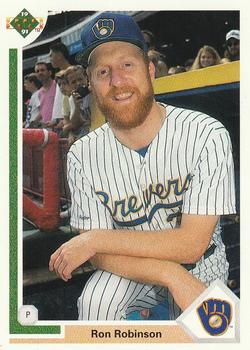 #620 Ron Robinson - Milwaukee Brewers - 1991 Upper Deck Baseball