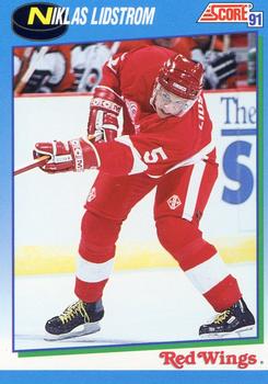 #621 Nicklas Lidstrom - Detroit Red Wings - 1991-92 Score Canadian Hockey