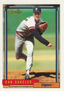 #621 Dan Gakeler - Detroit Tigers - 1992 O-Pee-Chee Baseball