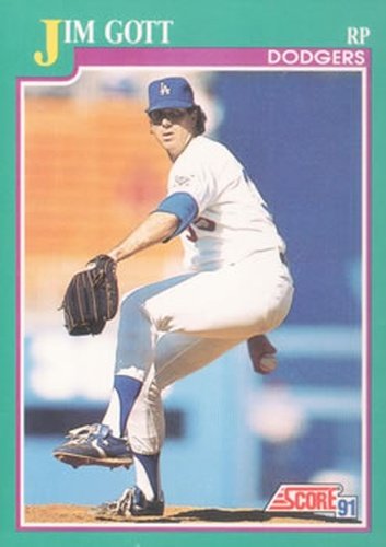 #621 Jim Gott - Los Angeles Dodgers - 1991 Score Baseball