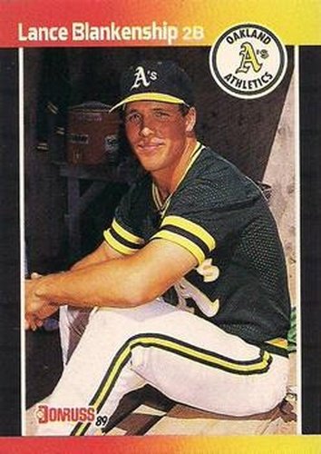 #621 Lance Blankenship - Oakland Athletics - 1989 Donruss Baseball