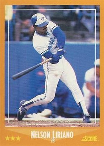 #621 Nelson Liriano - Toronto Blue Jays - 1988 Score Baseball