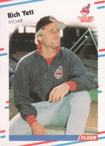 #621 Rich Yett - Cleveland Indians - 1988 Fleer Baseball
