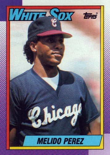 #621 Melido Perez - Chicago White Sox - 1990 Topps Baseball