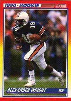 #621 Alexander Wright - Auburn Tigers / Dallas Cowboys - 1990 Score Football