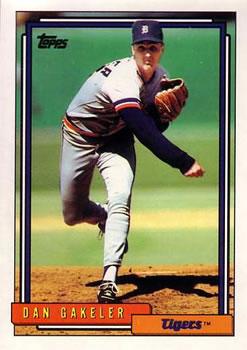 #621 Dan Gakeler - Detroit Tigers - 1992 Topps Baseball