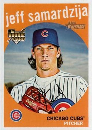 #621 Jeff Samardzija - Chicago Cubs - 2008 Topps Heritage Baseball