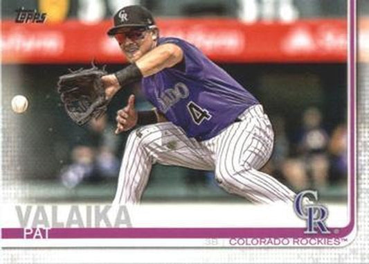 #621 Pat Valaika - Colorado Rockies - 2019 Topps Baseball