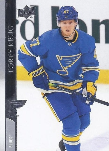 #621 Torey Krug - St. Louis Blues - 2020-21 Upper Deck Hockey