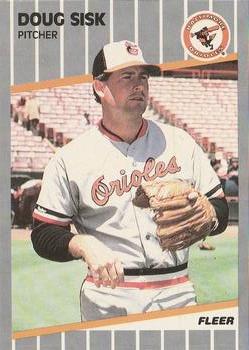 #621 Doug Sisk - Baltimore Orioles - 1989 Fleer Baseball